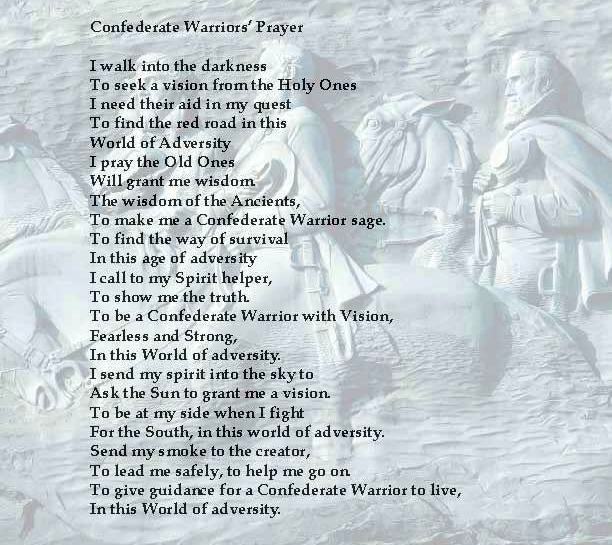 Confederate Warriors' Prayer
