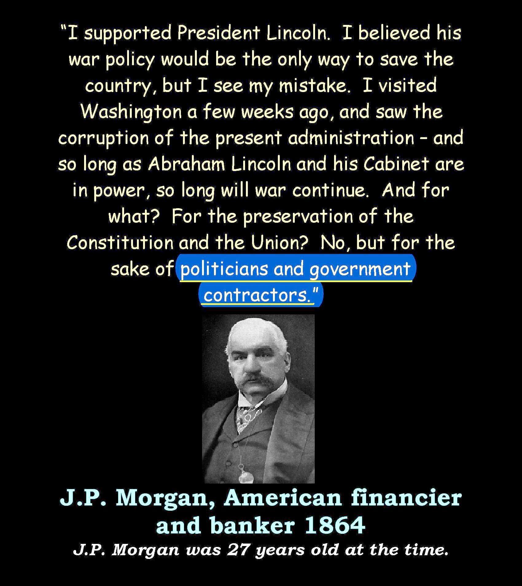 J.P. Morgan was 27 years old at the time__